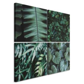 Obraz Artgeist Botaniczna gama 80 x 80 cm płótno włoskie 1 szt