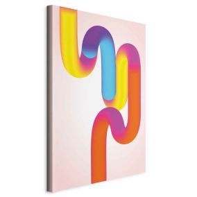 Obraz Artgeist Colourful curves 60 x 90 cm płótno włoskie 1 szt