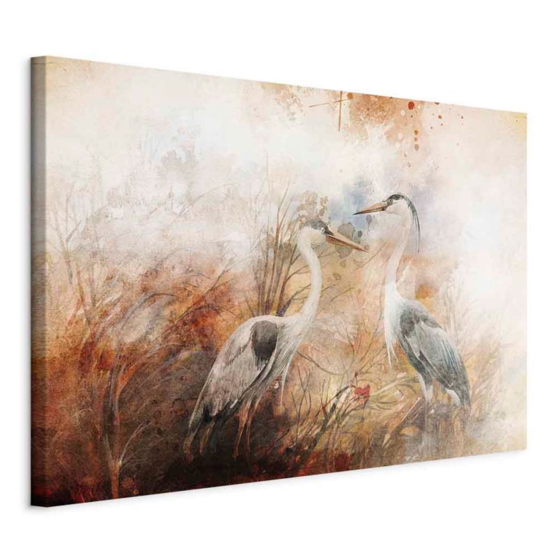 Obraz Artgeist Czaple na polownaniu 120 x 80 cm płótno włoskie 1 szt