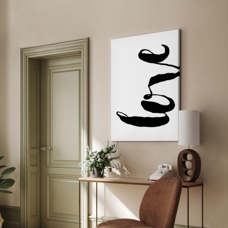 Obraz Artgeist Czarne Love 60 x 90 cm płótno włoskie 1 szt