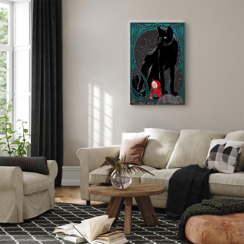Obraz Artgeist Czerwony kapturek 20 x 30 cm płótno włoskie 1 szt