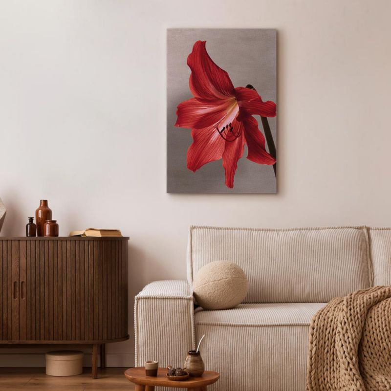 Obraz Artgeist Czerwony kwiat 80 x 120 cm płótno włoskie 1 szt