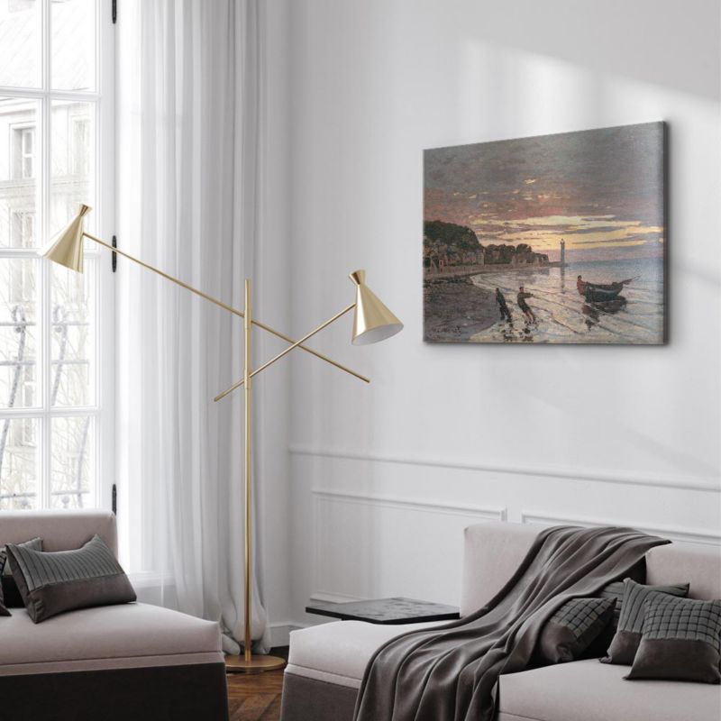 Obraz Artgeist Łódź w Honfleur 120 x 80 cm płótno włoskie 1 szt