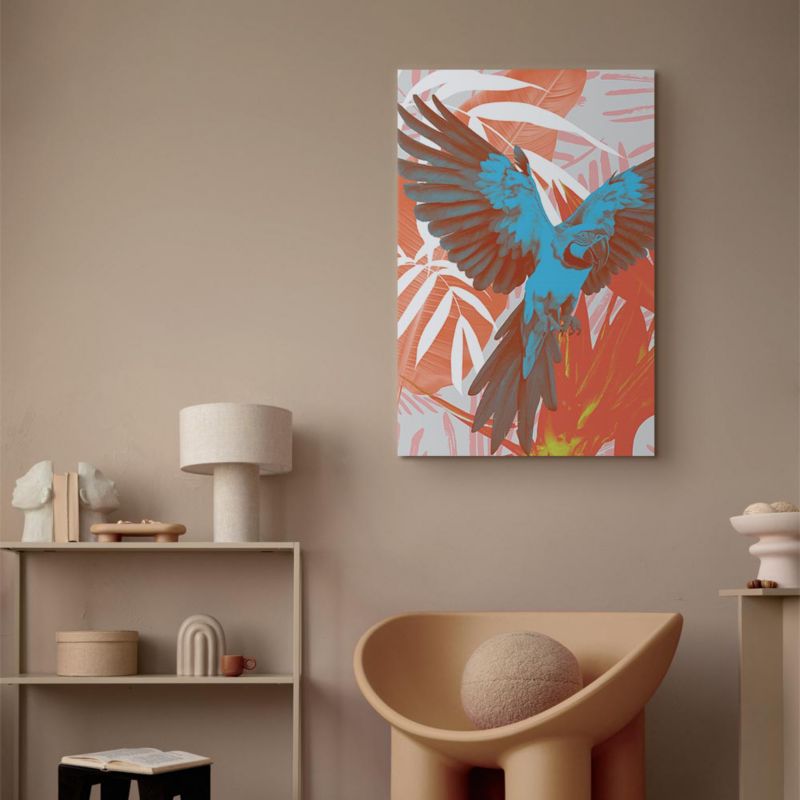 Obraz Artgeist Egzotyczna papuga 20 x 30 cm płótno włoskie 1 szt