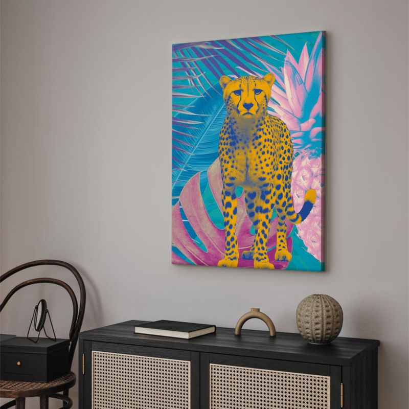 Obraz Artgeist Egzotyczny Lampart 60 x 90 cm płótno włoskie 1 szt