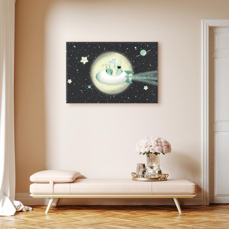 Obraz Artgeist Ekipa z rakiety 120 x 80 cm płótno włoskie 1 szt
