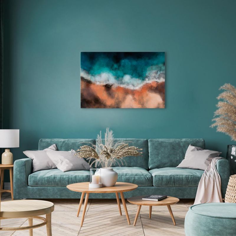 Obraz Artgeist Fale na piasku 90 x 60 cm flizelina 1 szt