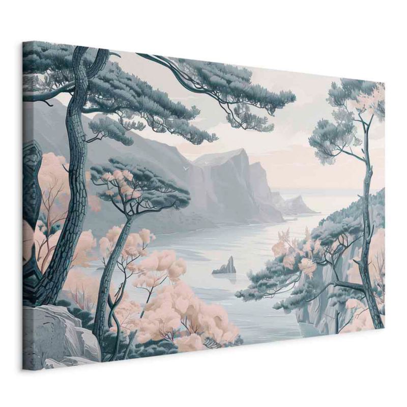 Obraz Artgeist Górzyste wybrzeże 90 x 60 cm płótno włoskie 1 szt
