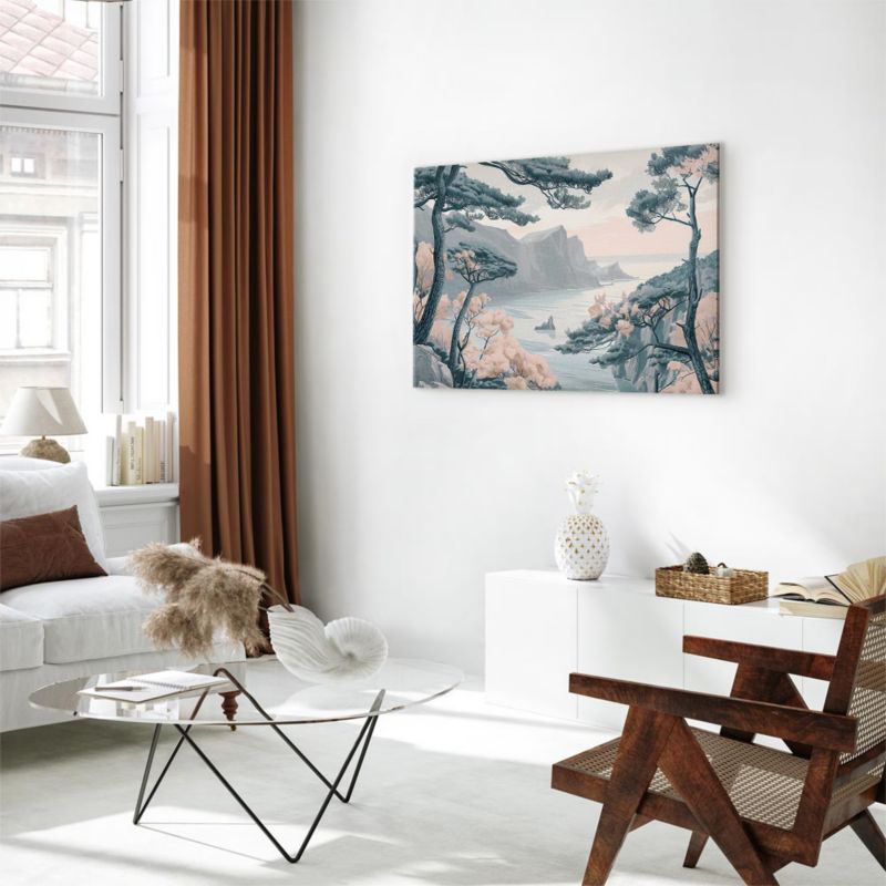 Obraz Artgeist Górzyste wybrzeże 90 x 60 cm płótno włoskie 1 szt