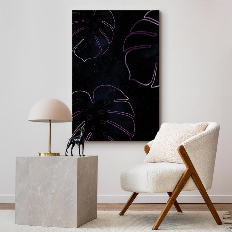 Obraz Artgeist Galaktyczna monstera 80 x 120 cm flizelina 1 szt