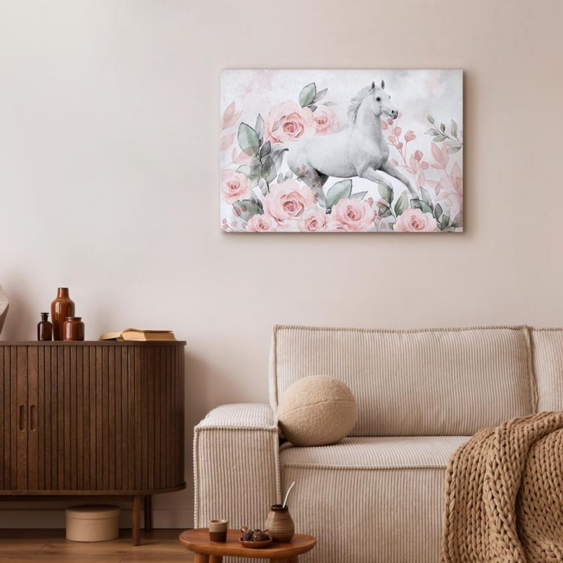 Obraz Artgeist Galop wśród róż 30 x 20 cm płótno włoskie 1 szt