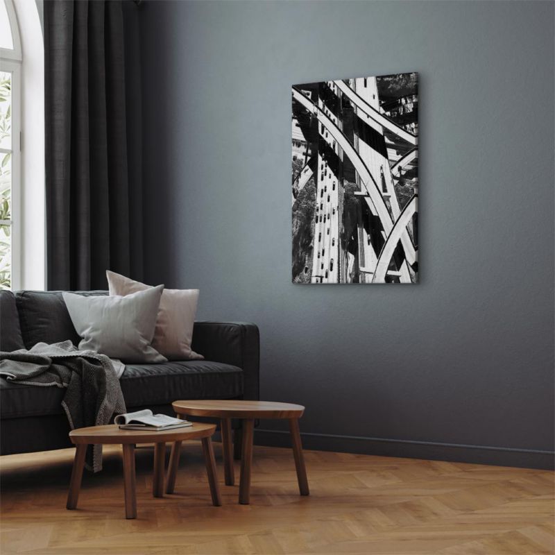 Obraz Artgeist Geometria miasta 80 x 120 cm płótno włoskie 1 szt