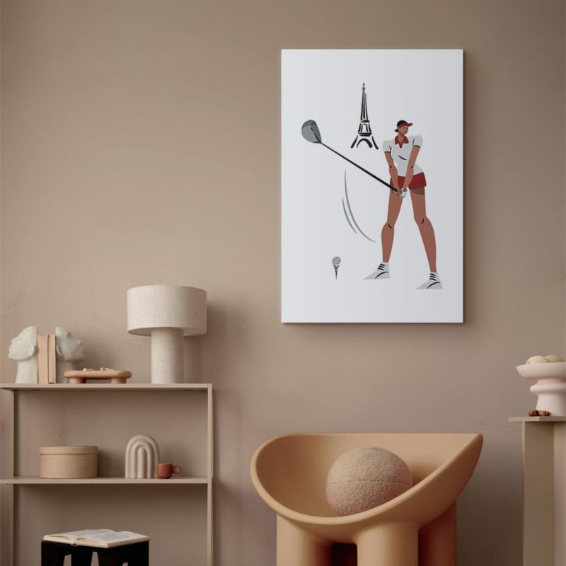 Obraz Artgeist Golfistka 40 x 60 cm płótno włoskie 1 szt