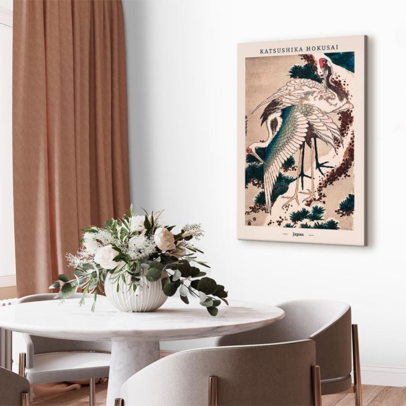 Obraz Artgeist Japońskie żurawie 20 x 30 cm flizelina 1 szt
