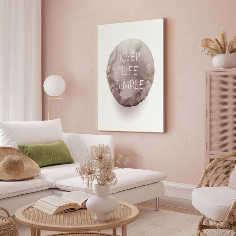 Obraz Artgeist Keep Life Simple 80 x 120 cm płótno włoskie 1 szt