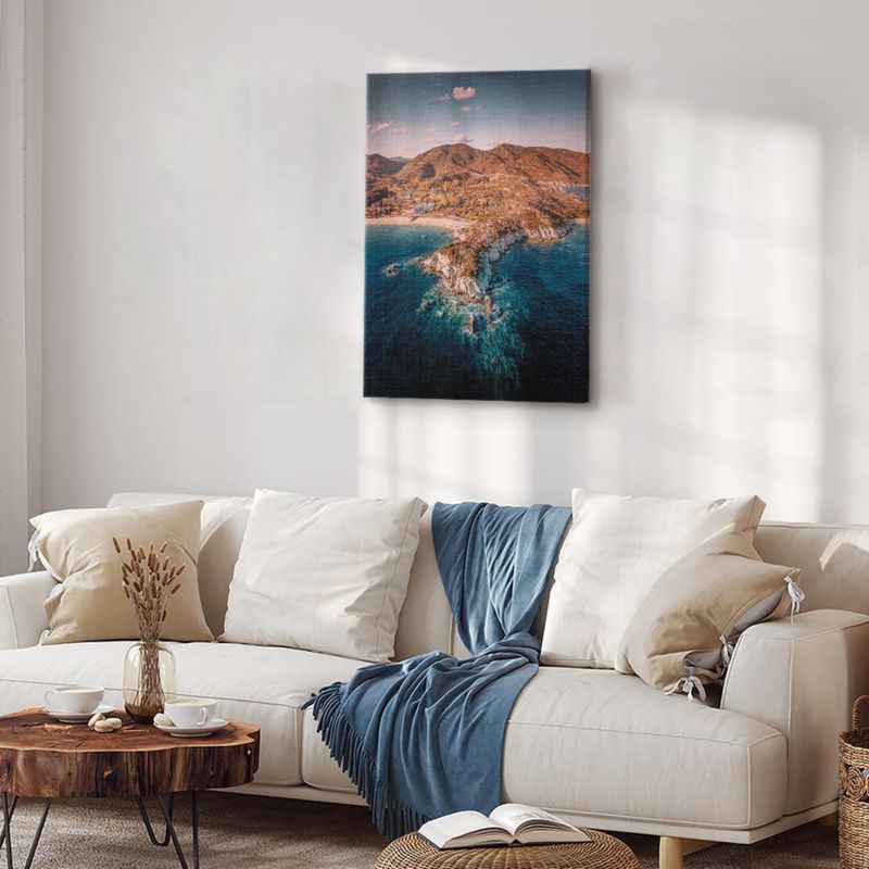Obraz Artgeist Klif w Kalamitsi 40 x 60 cm płótno włoskie 1 szt
