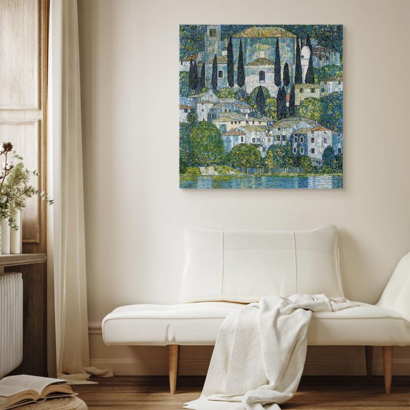Obraz Artgeist Kościół w Cassone 80 x 80 cm płótno włoskie 1 szt