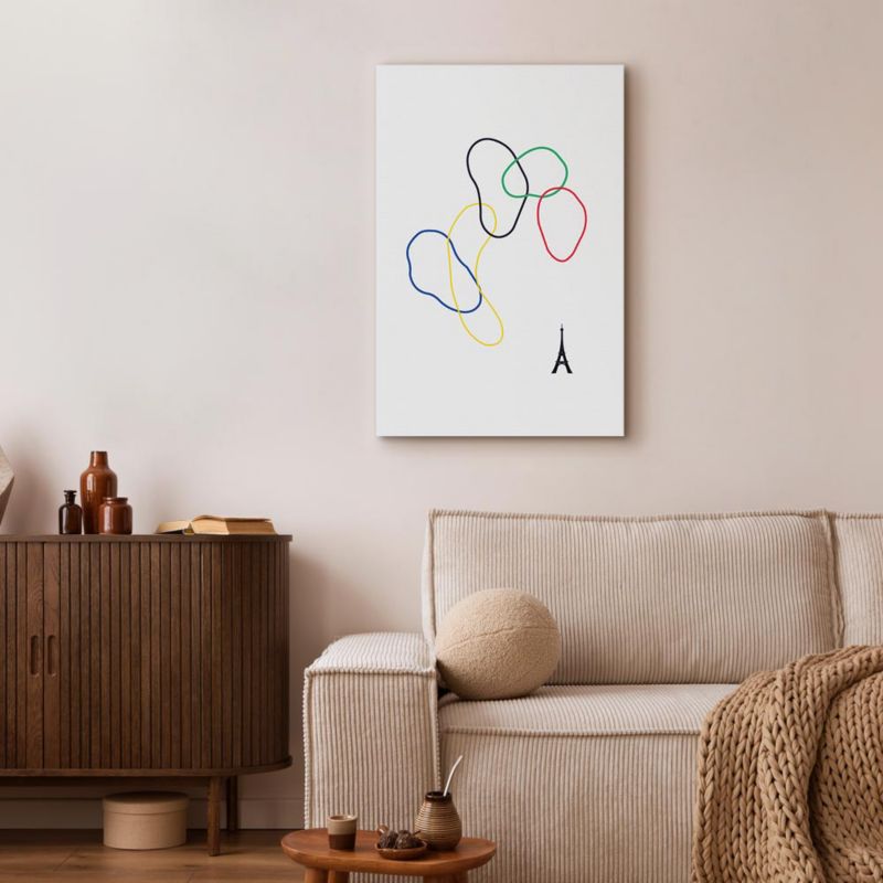 Obraz Artgeist Kolorowe koła 20 x 30 cm płótno włoskie 1 szt