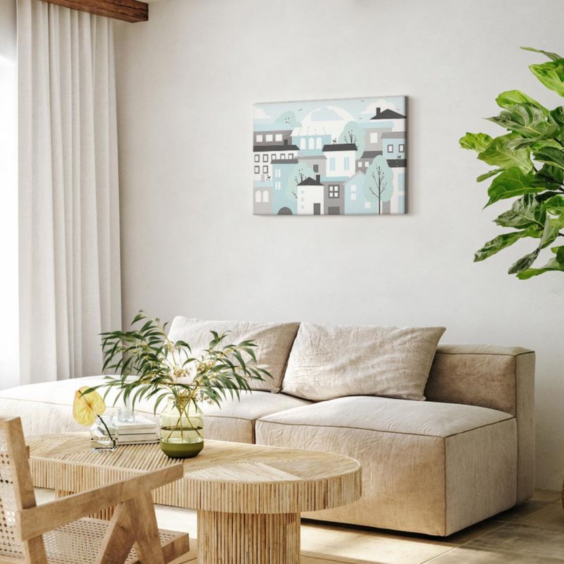 Obraz Artgeist Kolorowe miasteczko 30 x 20 cm płótno włoskie 1 szt