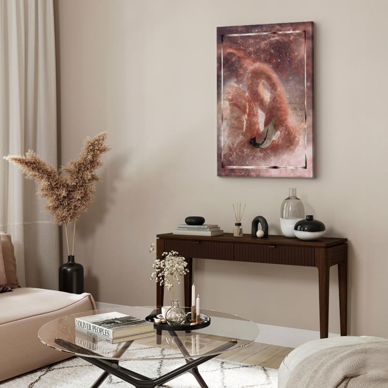 Obraz Artgeist Kosmiczny flaming 60 x 90 cm płótno włoskie 1 szt