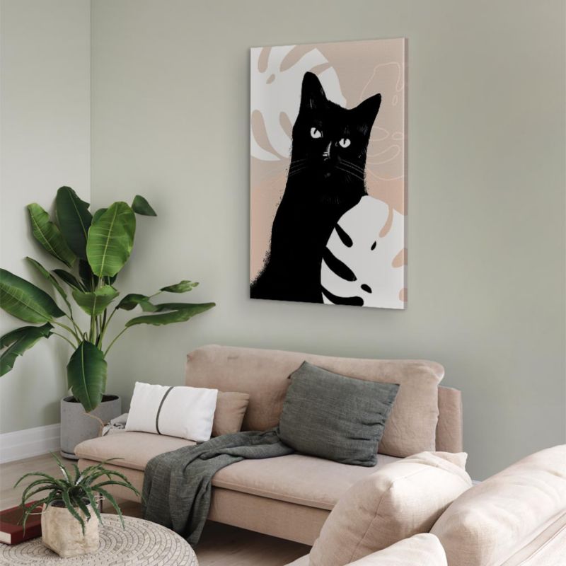 Obraz Artgeist Kot w monsterach 80 x 120 cm płótno włoskie 1 szt