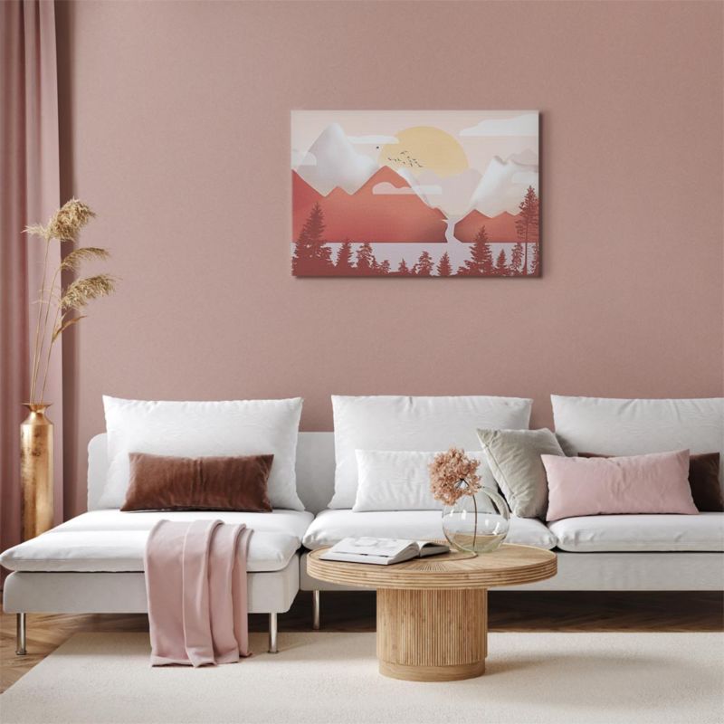 Obraz Artgeist Krajobraz o zachodzie 120 x 80 cm płótno włoskie 1 szt