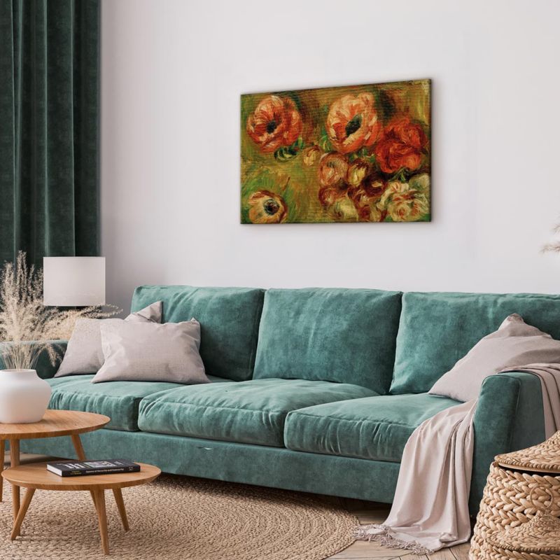Obraz Artgeist Les Anémones Renoir 90 x 60 cm płótno włoskie 1 szt