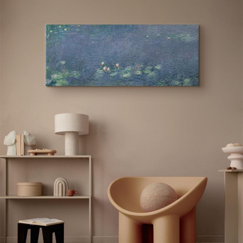 Obraz Artgeist Lilie wodne 100 x 40 cm flizelina 1 szt
