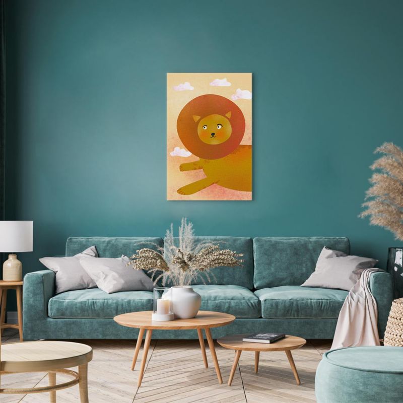 Obraz Artgeist Lwia zabawa 60 x 90 cm flizelina 1 szt