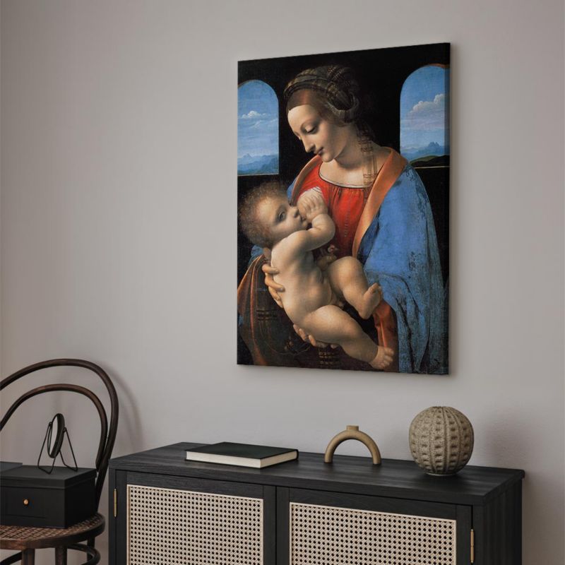 Obraz Artgeist Madonna da Vinci 80 x 120 cm płótno włoskie 1 szt