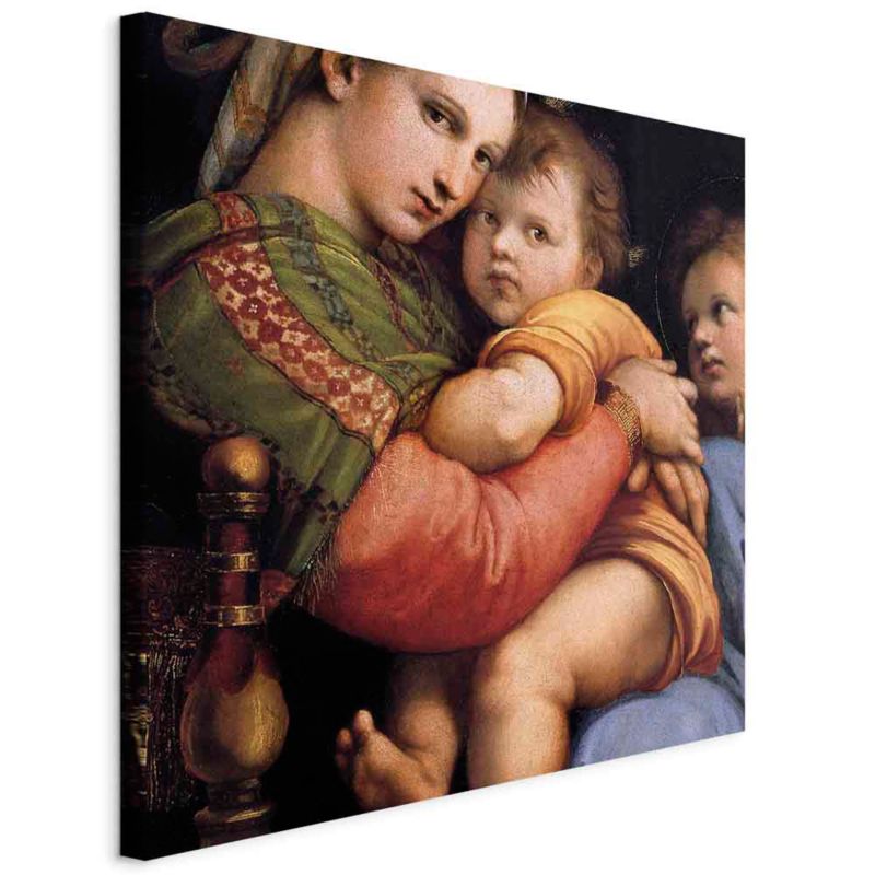 Obraz Artgeist Madonna na krześle 60 x 60 cm płótno włoskie 1 szt