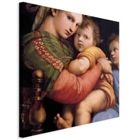 Obraz Artgeist Madonna na krześle 60 x 60 cm płótno włoskie 1 szt