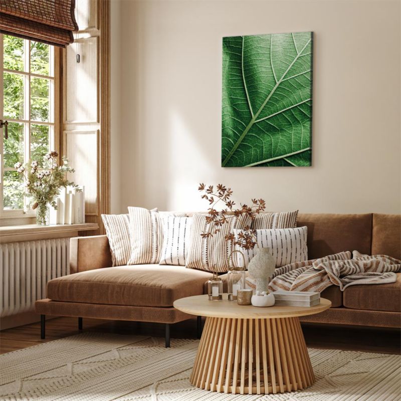 Obraz Artgeist Malachitowy liść 20 x 30 cm flizelina 1 szt