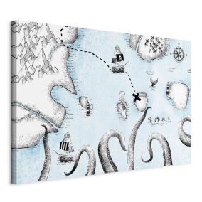 Obraz Artgeist Mapa skarbów 30 x 20 cm płótno włoskie 1 szt
