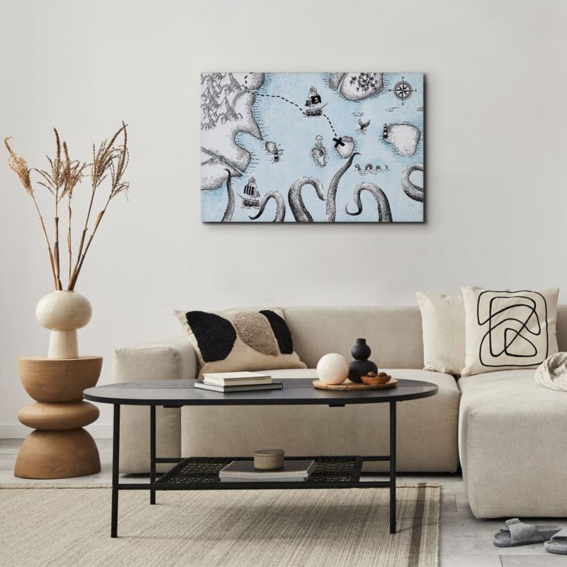 Obraz Artgeist Mapa skarbów 90 x 60 cm płótno włoskie 1 szt