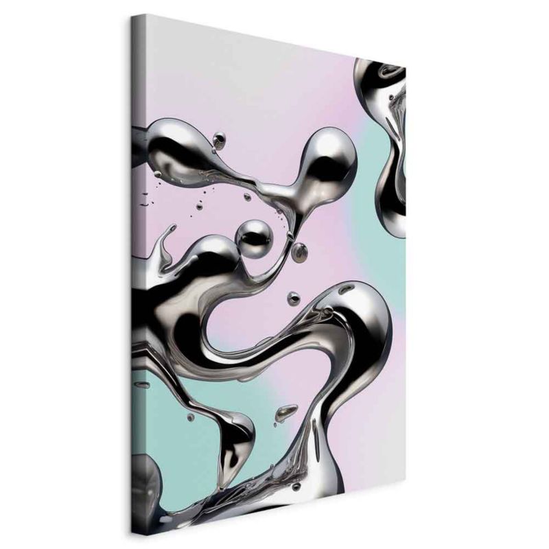 Obraz Artgeist Metaliczne Płynności 60 x 90 cm płótno włoskie 1 szt
