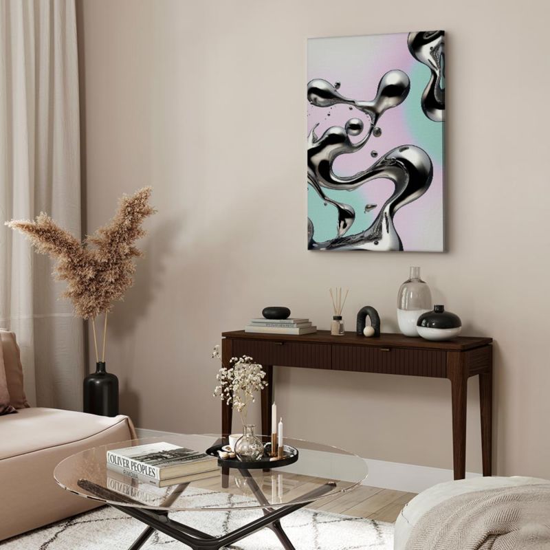 Obraz Artgeist Metaliczne Płynności 80 x 120 cm płótno włoskie 1 szt