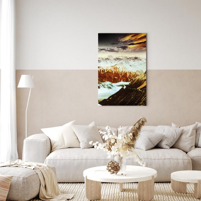 Obraz Artgeist Miedziane góry 80 x 120 cm flizelina 1 szt