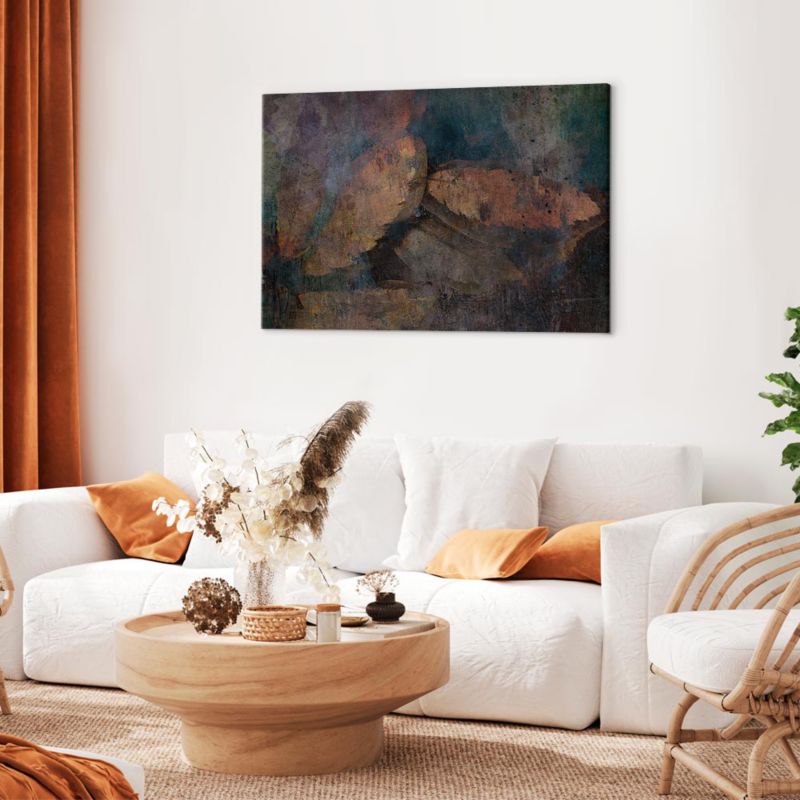 Obraz Artgeist Miedziane liście 90 x 60 cm płótno włoskie 1 szt