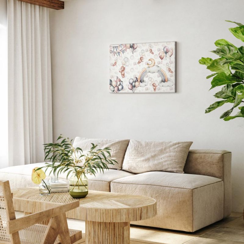 Obraz Artgeist Misie na niebie 60 x 40 cm płótno włoskie 1 szt