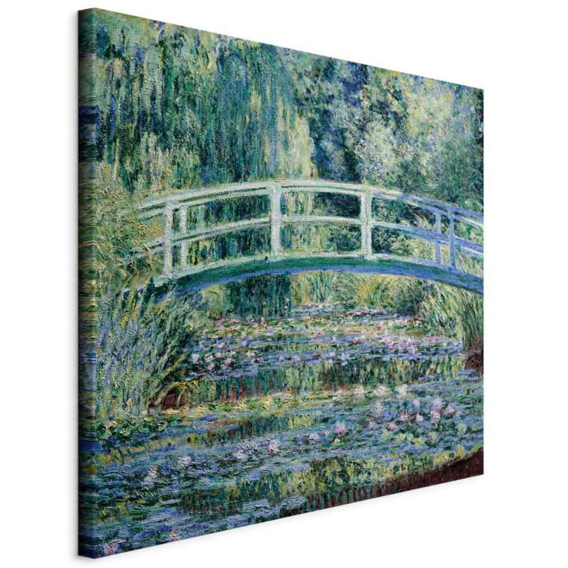 Obraz Artgeist Mostek w Giverny 40 x 40 cm płótno włoskie 1 szt