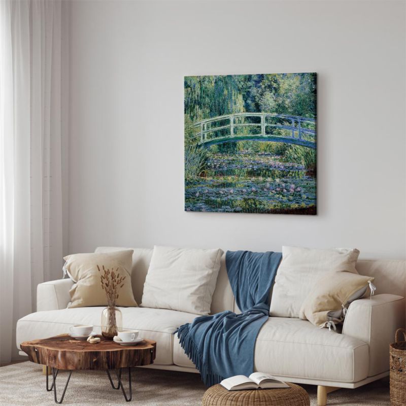 Obraz Artgeist Mostek w Giverny 40 x 40 cm płótno włoskie 1 szt