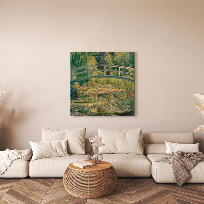 Obraz Artgeist Mostek w Giverny 60 x 60 cm flizelina 1 szt