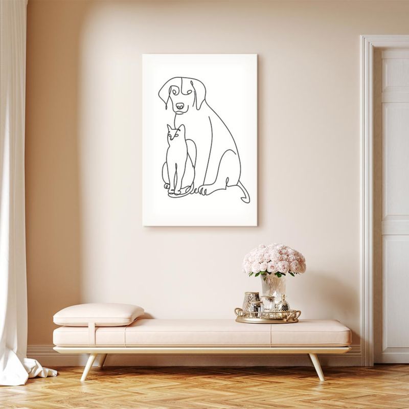 Obraz Artgeist Najlepsi przyjaciele 40 x 60 cm płótno włoskie 1 szt