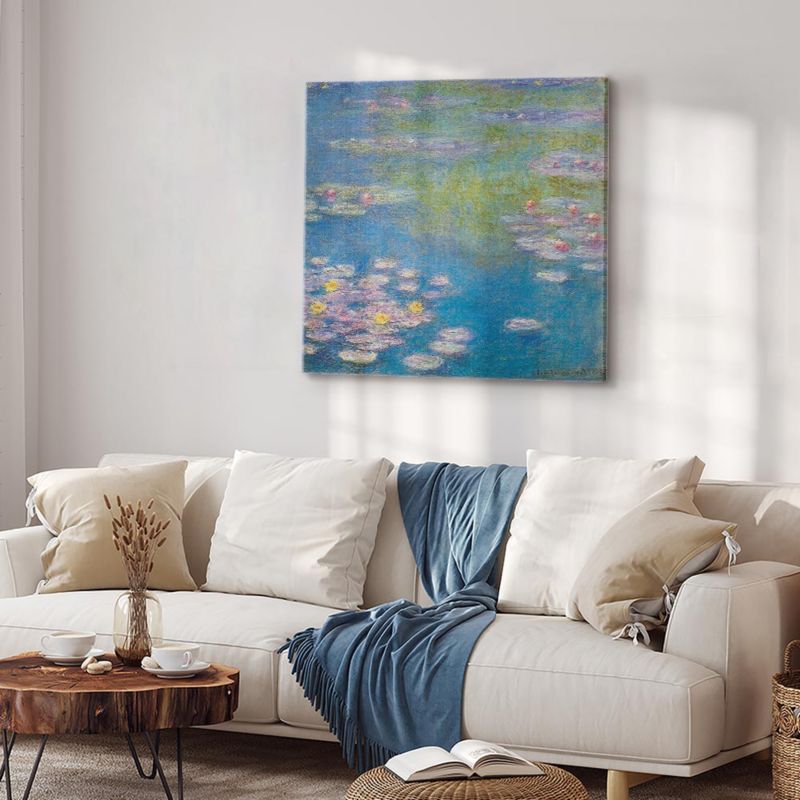 Obraz Artgeist Nenufary w Giverny 80 x 80 cm płótno włoskie 1 szt