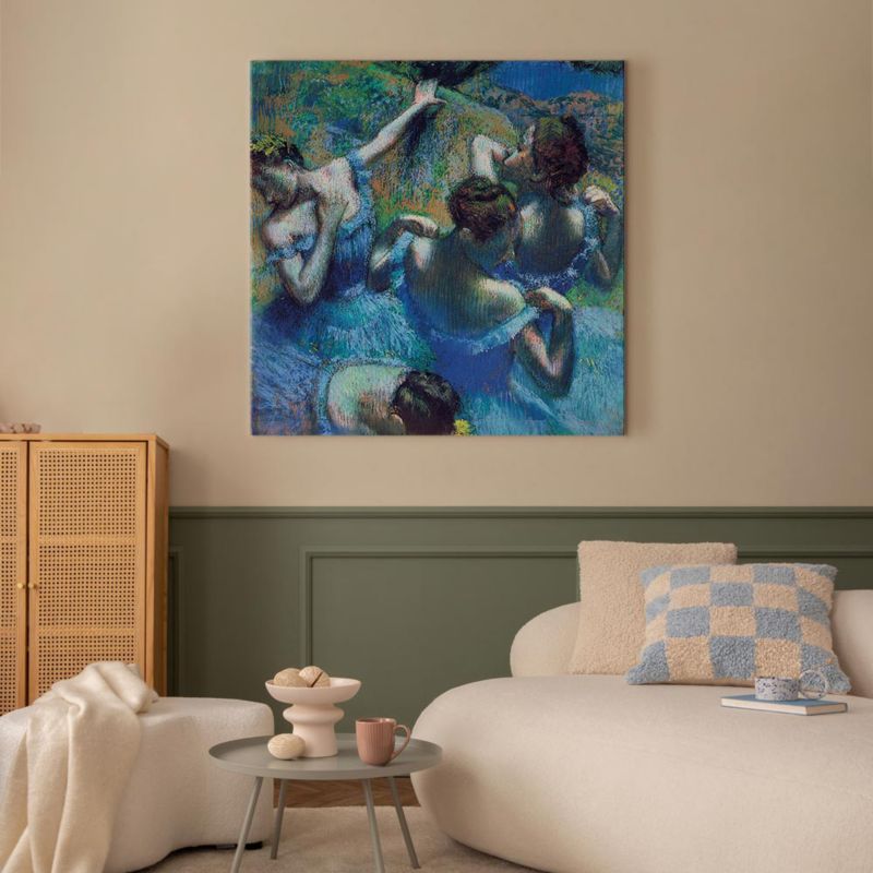 Obraz Artgeist Niebieskie tancerki 80 x 80 cm płótno włoskie 1 szt