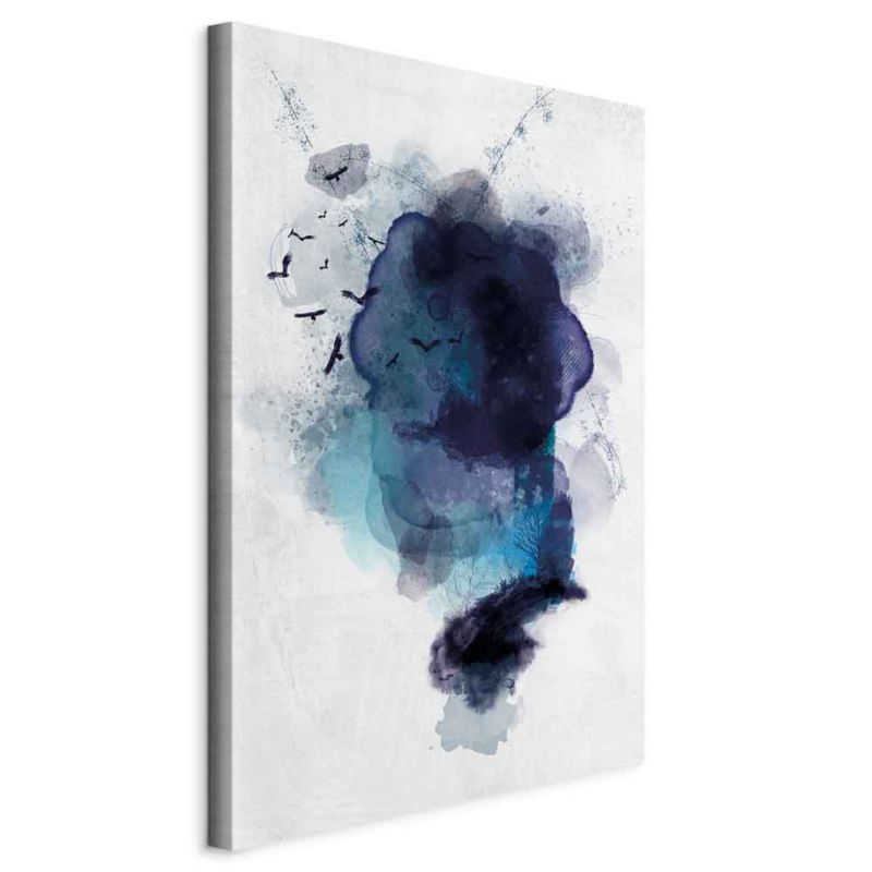 Obraz Artgeist Niebieskie wspomnienie 80 x 120 cm płótno włoskie 1 szt