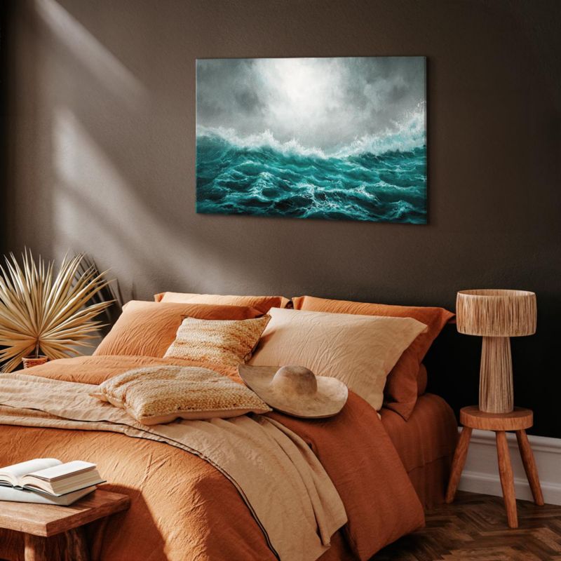 Obraz Artgeist Niespokojny ocean 90 x 60 cm flizelina 1 szt