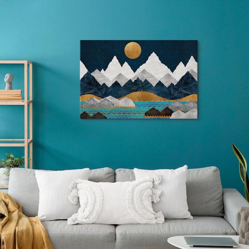 Obraz Artgeist Noc w górach 60 x 40 cm płótno włoskie 1 szt
