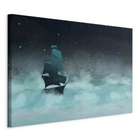 Obraz Artgeist Nocne fale 120 x 80 cm płótno włoskie 1 szt